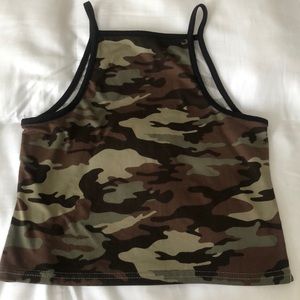 Camo halter top